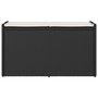 Voir la diapositive 4 : VIDAXL Banc de rangement exterieur coussin noir 100 cm resine tressee