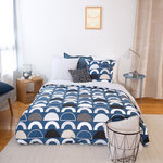 Home collection Parure housse de couette 100% coton 57fils berlioz. Coloris disponibles : Blanc