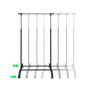 Voir la diapositive 6 : VIDAXL Port manteau réglable 4 roulettes 1 rail d accrochage