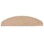 Voir la diapositive 3 : VIDAXL Tapis d'escalier auto-adhesifs 30 pcs beige 65x22,5x3,5 cm