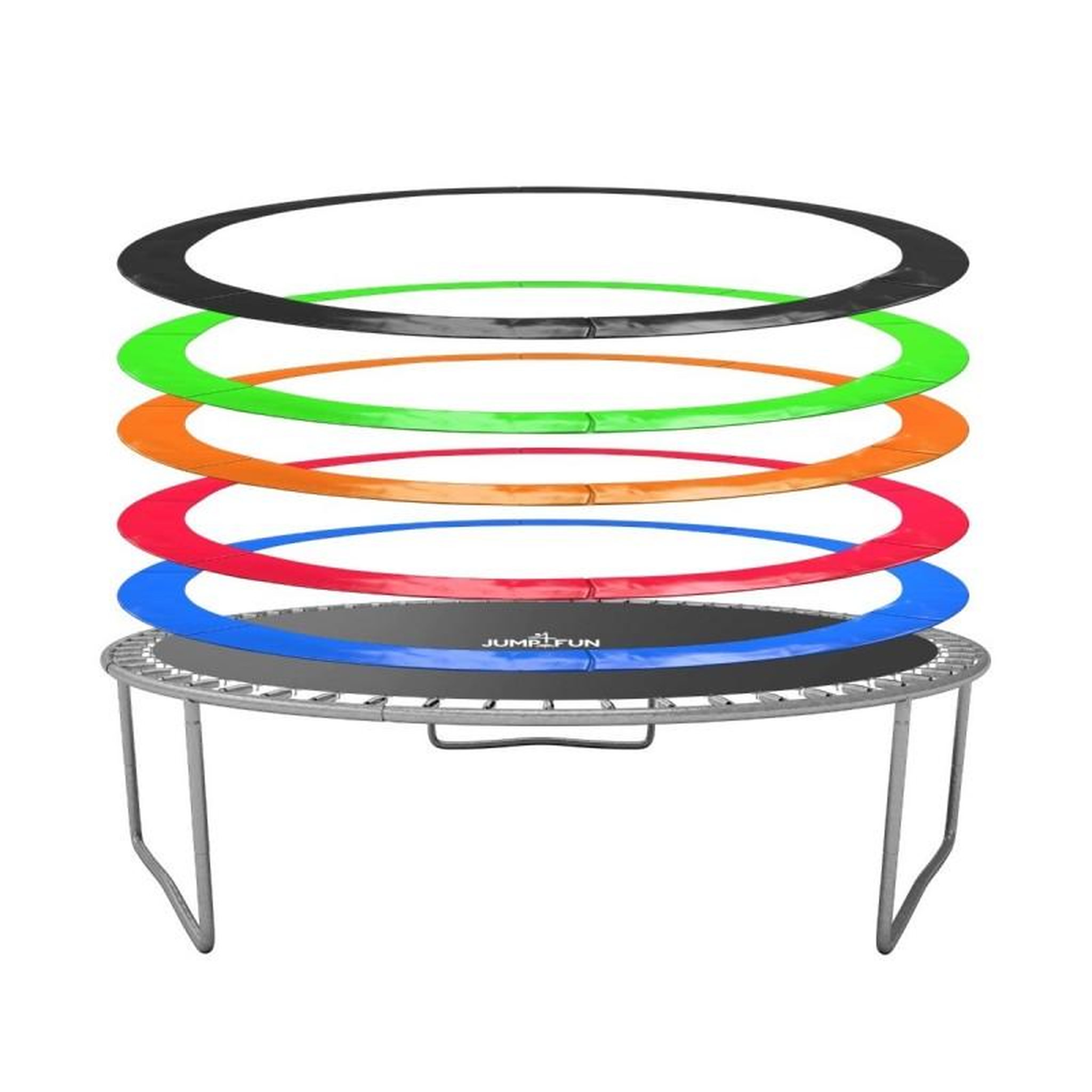 Voir la diapositive 5 : JUMP4FUN Coussin de protection des ressorts pour Trampoline 14FT ø427cm Universel Classique