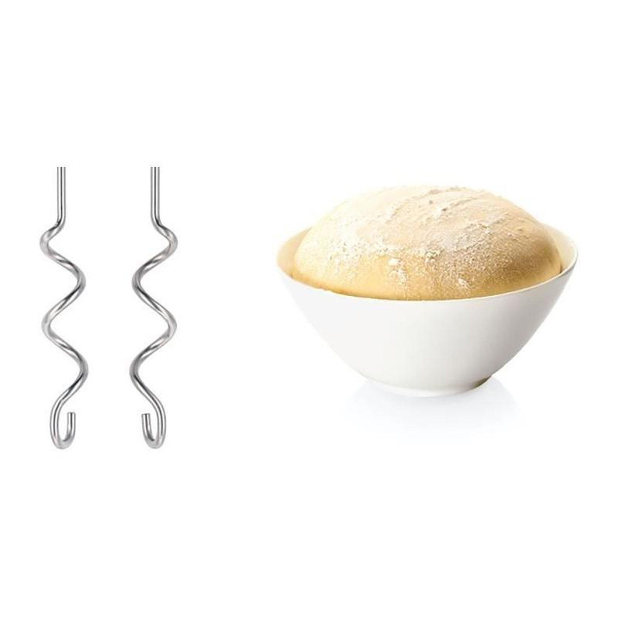 Voir la diapositive 6 : BOSCH Batteur - BOSCH - MFQ3530 - 450 W - 5 vitesses - 2 fouets / 2 crochets pétrisseurs inox - Blanc / Gris