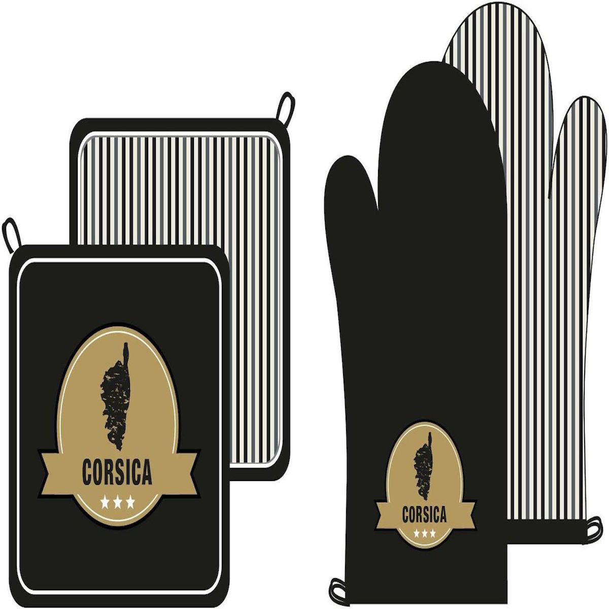 Les Ateliers du Linge Gant et manique imprimés