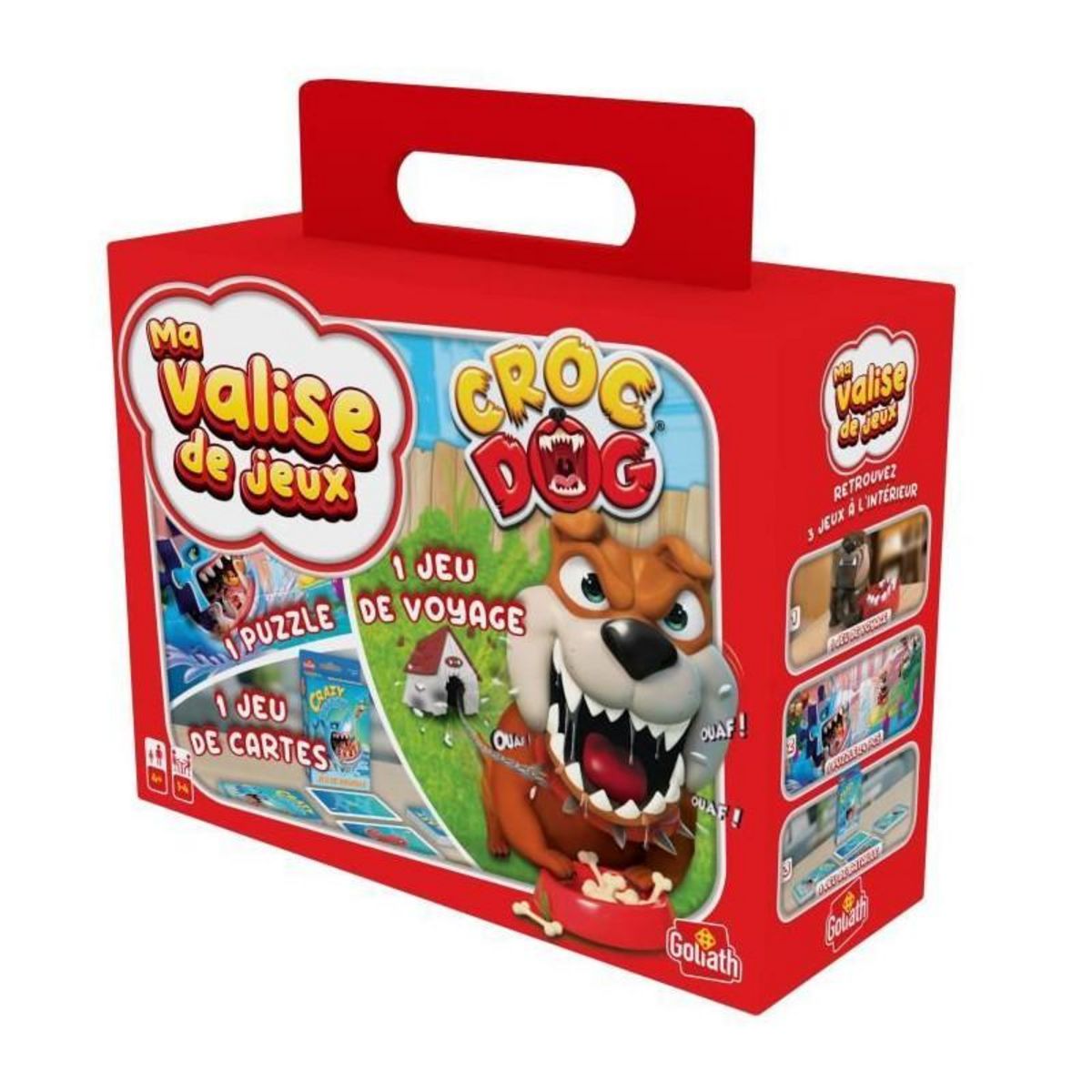 GOLIATH Valisette Multi Jeux 2-Croc Dog Voyage GOLIATH