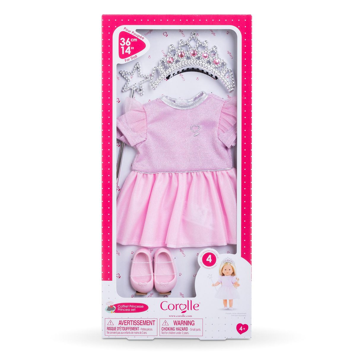 Corolle Coffret Princesse et Accessoires pour poupée ma Corolle