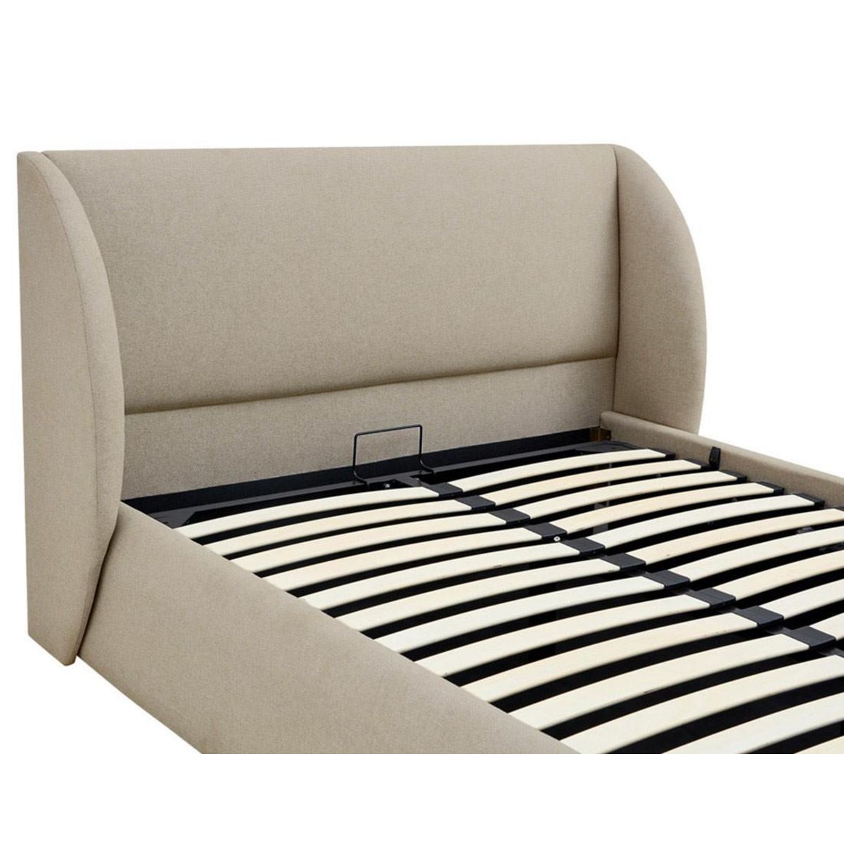 LISA DESIGN Florina - lit coffre - 140x190 cm - sommier inclus - en tissu