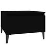 Voir la diapositive 2 : VIDAXL Table d'appoint Noir 50x46x35 cm Bois d'ingenierie