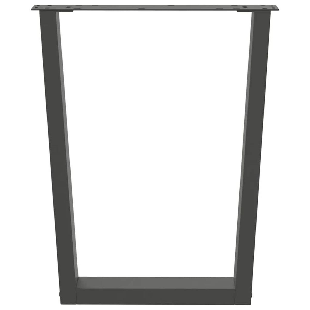 VIDAXL Pieds de table a manger forme de V 3 pcs 70x(72-73,3) cm acier