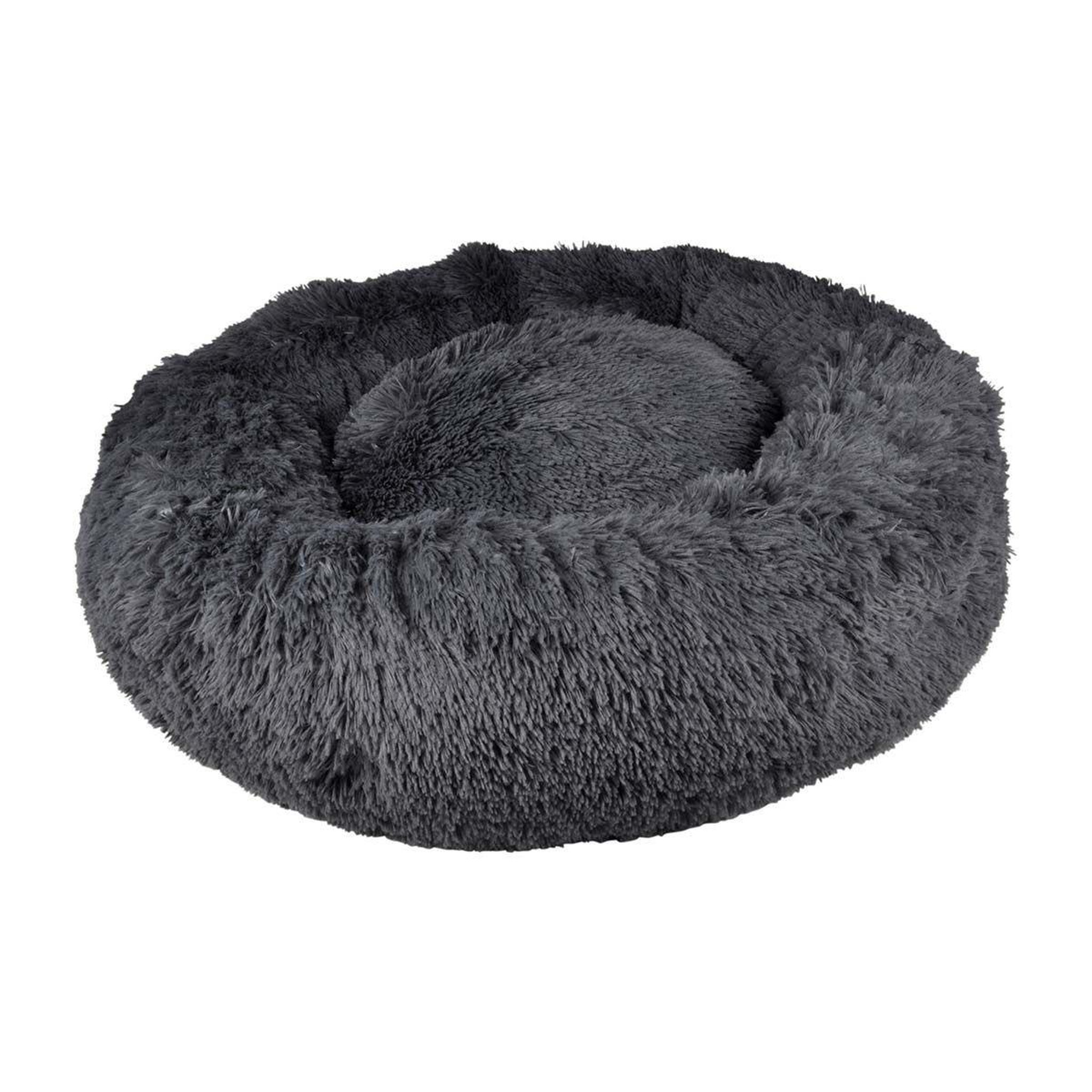 Voir la diapositive 1 : LOVE STORY Panier rond chien & chat  fluffy  75cm anthracite