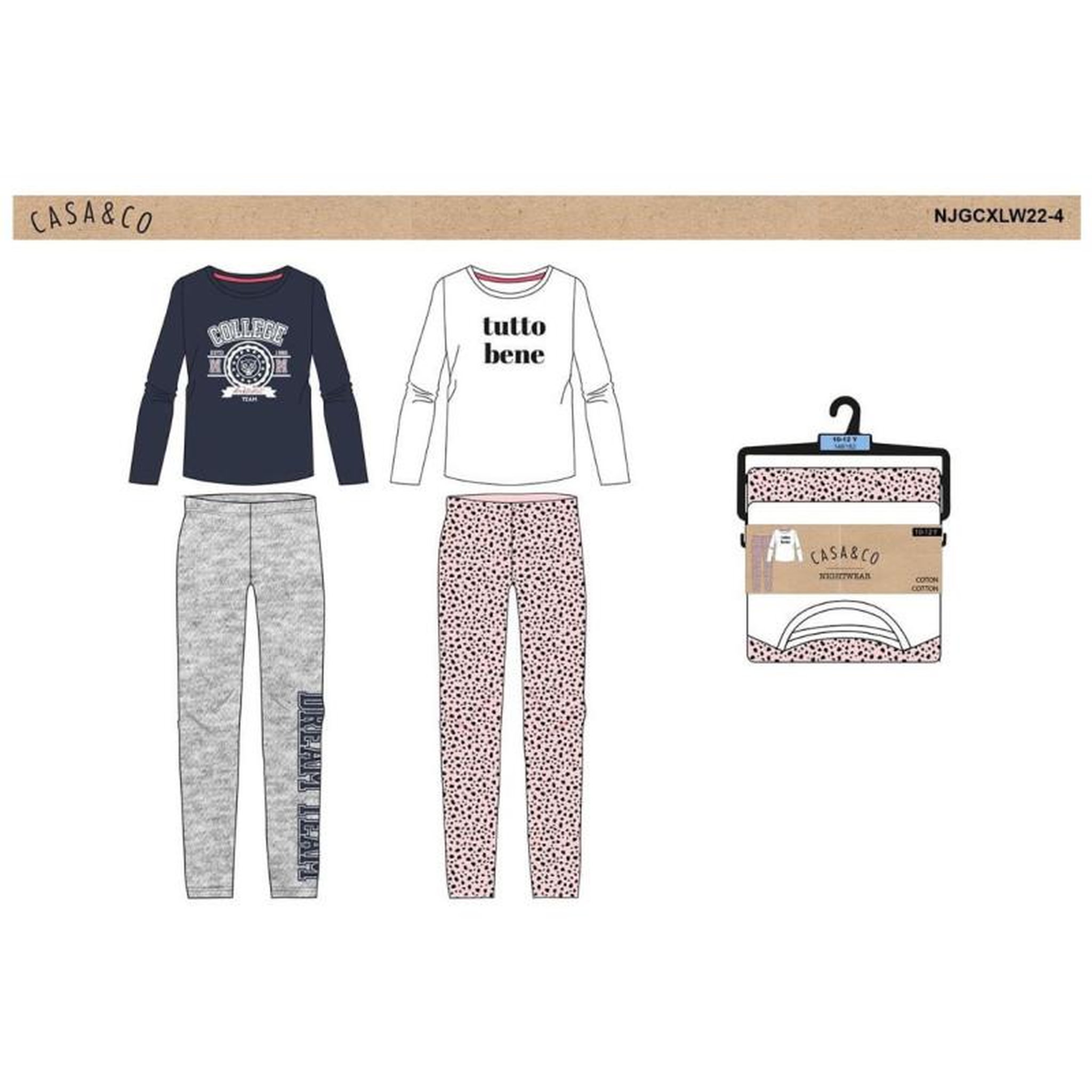 Voir la diapositive 5 : OZABI Pyjama Fille CASA AND CO