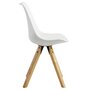 Voir la diapositive 3 : IDIMEX Lot de 4 chaises scandinaves TYSON, en synthétique