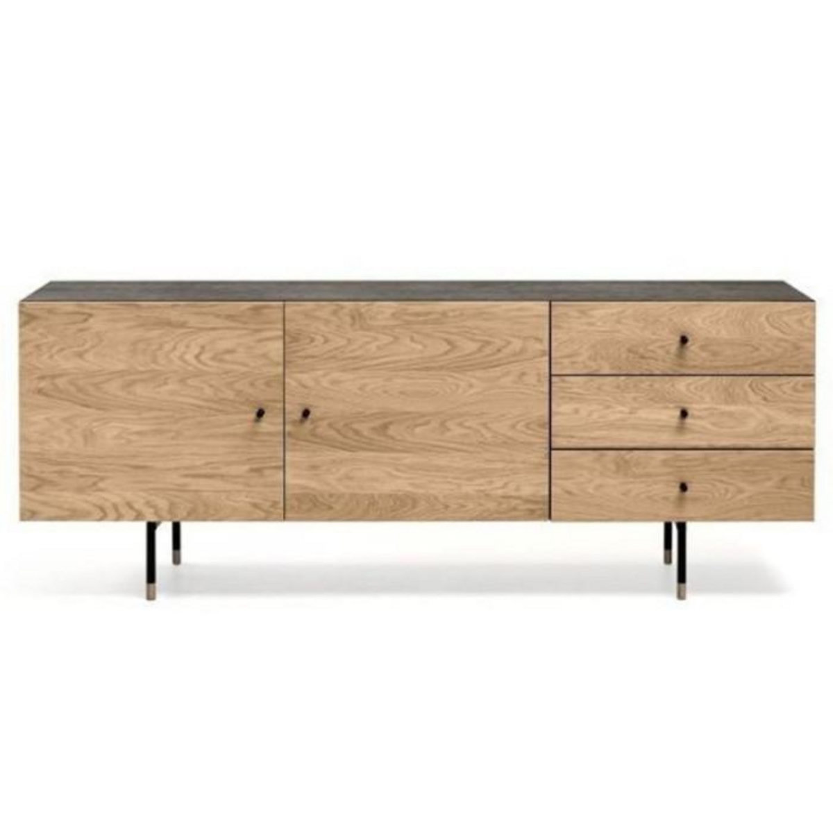 Paris Prix Buffet 2 Portes & 3 Tiroirs  Jugend  180cm Chêne