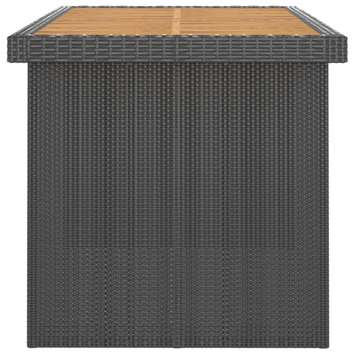 VIDAXL Salon de jardin 11 pcs avec coussins resine tressee noir