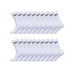 UMBRO Lot de 20 Paires de Chaussettes Tennis homme. Coloris disponibles : Blanc