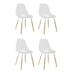 Paris Prix Lot de 4 Chaises Scandinaves  Phénix  81cm Transparent