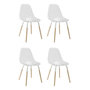 Voir la diapositive 1 : Paris Prix Lot de 4 Chaises Scandinaves  Phénix  81cm Transparent