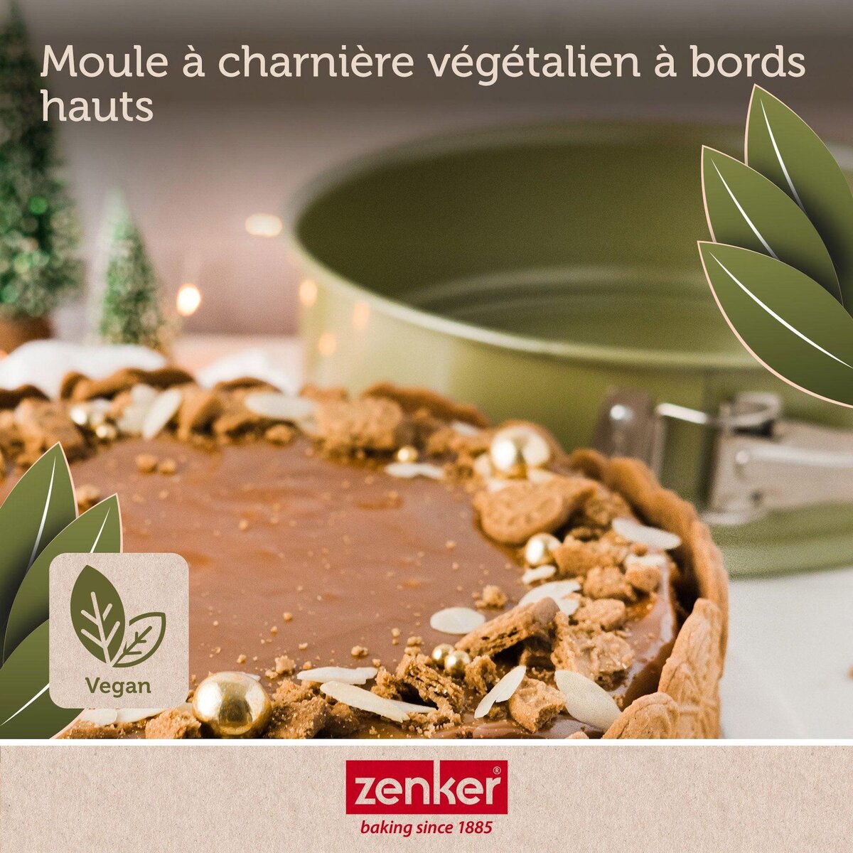 ZENKER Set pâtisserie avec moule à manqué à charnière 26 cm, 2 bols à mixer et spatule Zenker