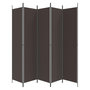 Voir la diapositive 4 : VIDAXL Cloison de separation 5 panneaux Marron 250x220 cm Tissu