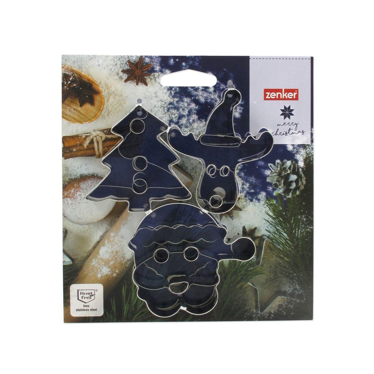 ZENKER Set de 3 emporte-pièces de Noël Zenker Emporte-pièces