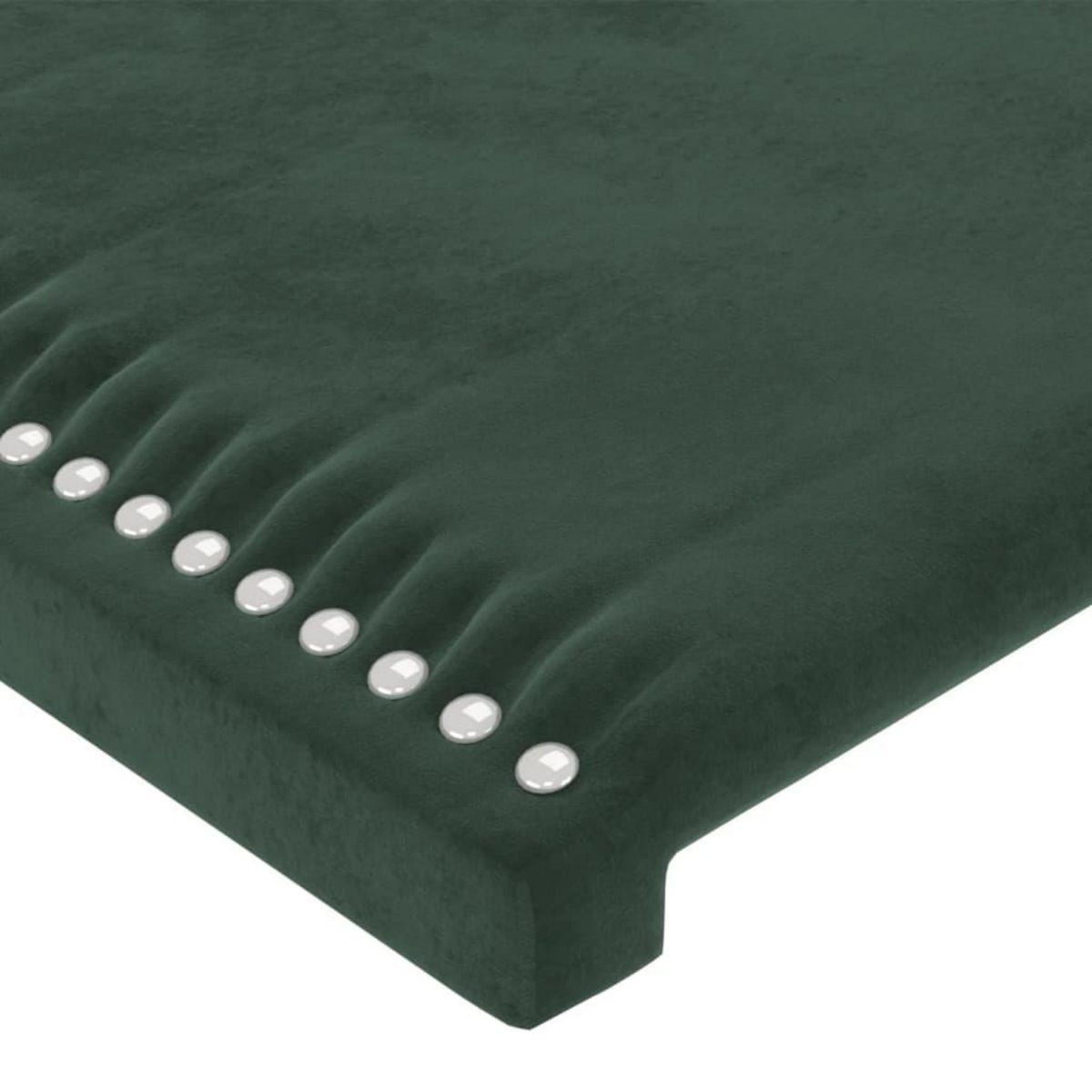VIDAXL Tete de lit avec oreilles Vert fonce 203x16x78/88 cm Velours
