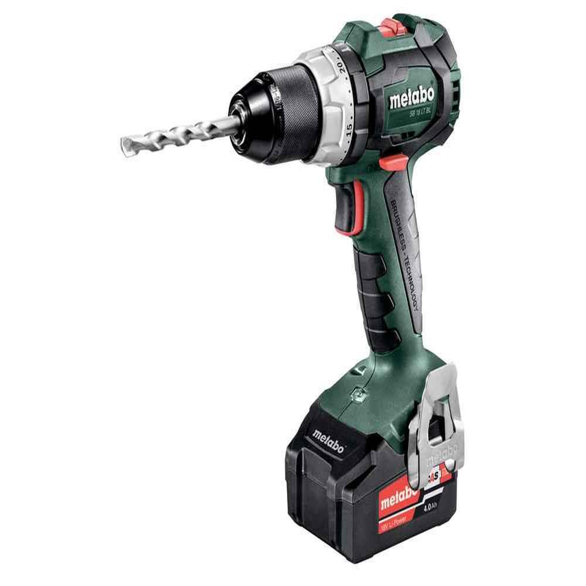 METABO SAS Perceuse à percussion 18 V SB 18 LT BL - 2 x 4,0 Ah Li-Power, ASC 55, coffret Metabox