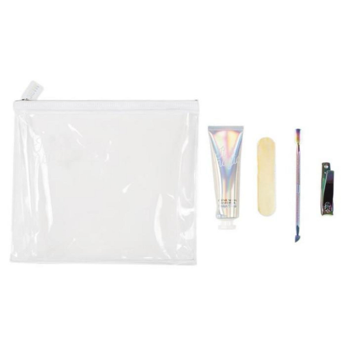 Paris Prix Coffret Cosmétique 4 Accessoires  Magique  18cm Transparent