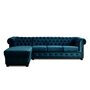 Voir la diapositive 5 : LISA DESIGN William - canapé chesterfield d'angle gauche - 4 places - en velours