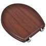 Voir la diapositive 3 : VIDAXL Sieges de toilette avec couvercles 2 pcs MDF Marron