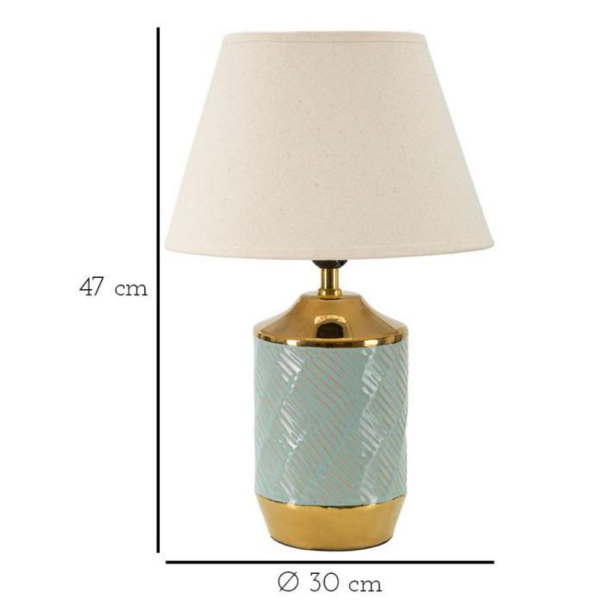 Paris Prix Lampe à Poser en Céramique  Cape Town  47cm Multicolore