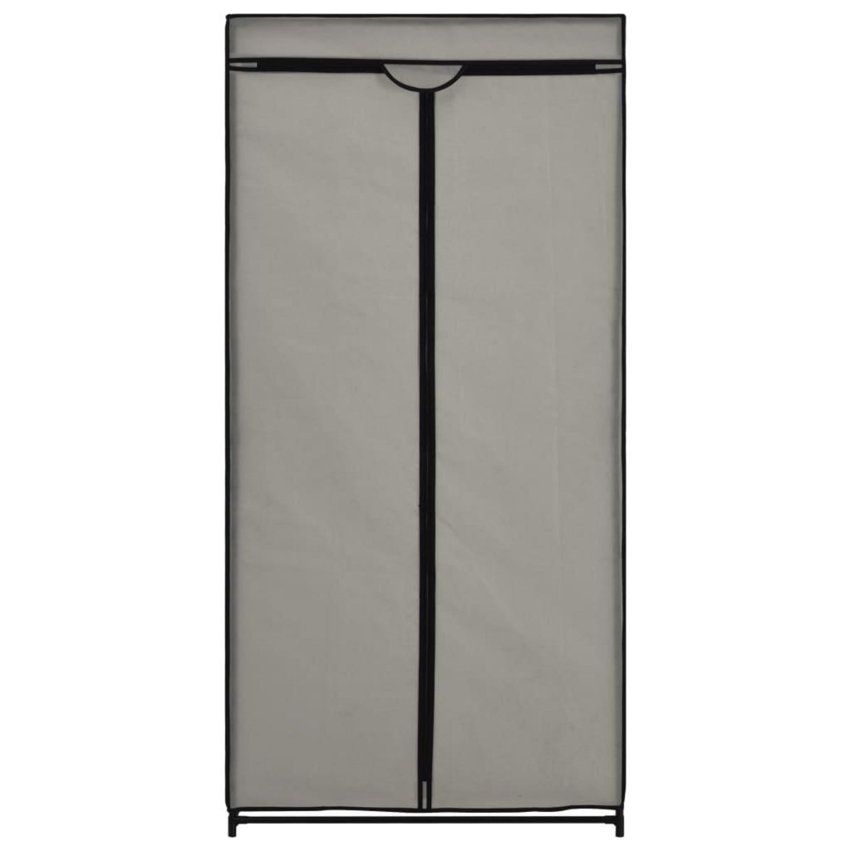 VIDAXL 2 pcs Garde-robes Gris 75x50x160 cm