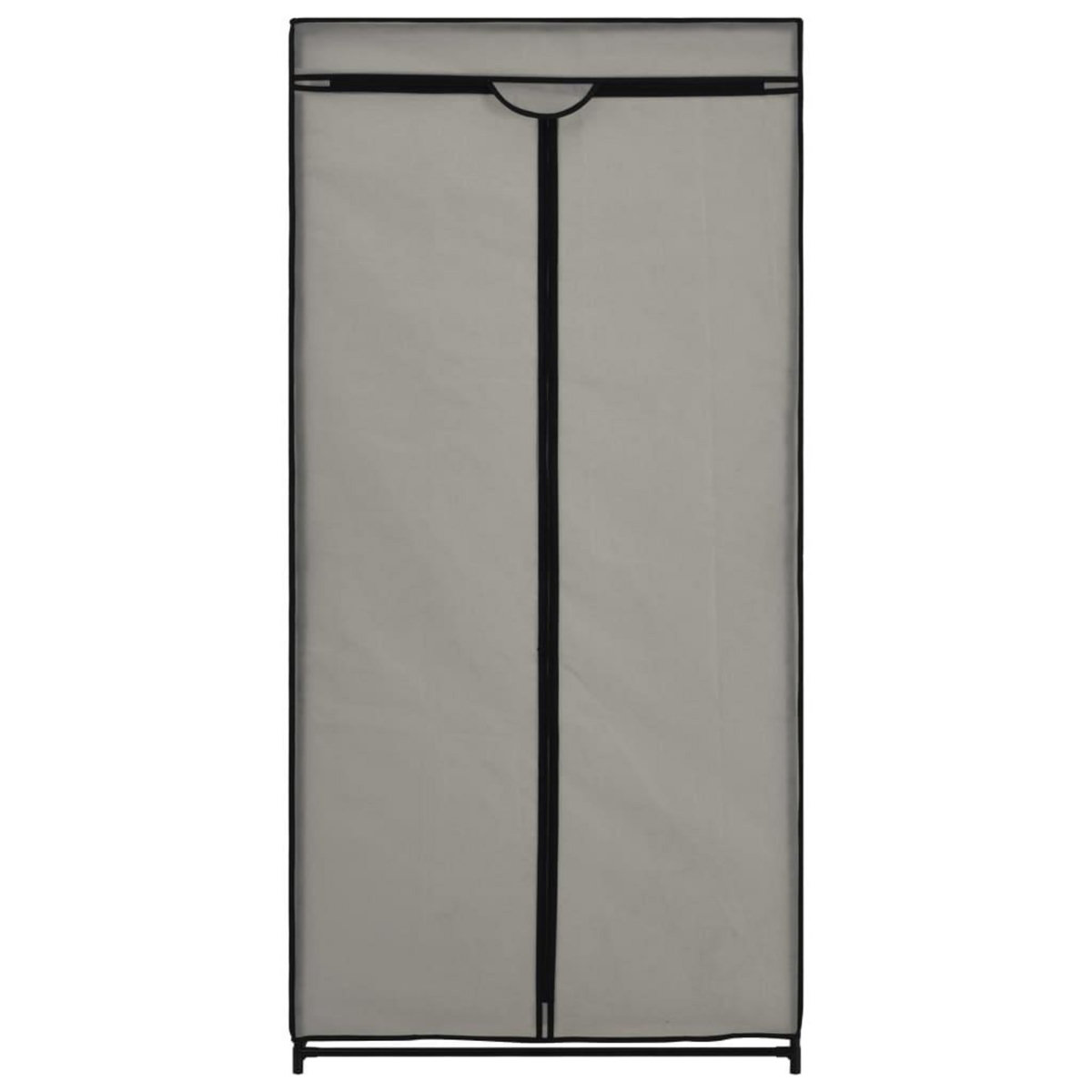 VIDAXL 2 pcs Garde-robes Gris 75x50x160 cm