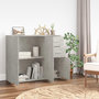Voir la diapositive 3 : VIDAXL Buffet Gris beton 91x29,5x75 cm Bois d'ingenierie