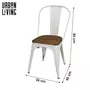 DIVERS Chaise vintage Liv H84 cm - Blanc
