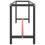 Voir la diapositive 4 : VIDAXL Cadre de banc de travail Noir et rouge mat 190x50x79 cm Metal