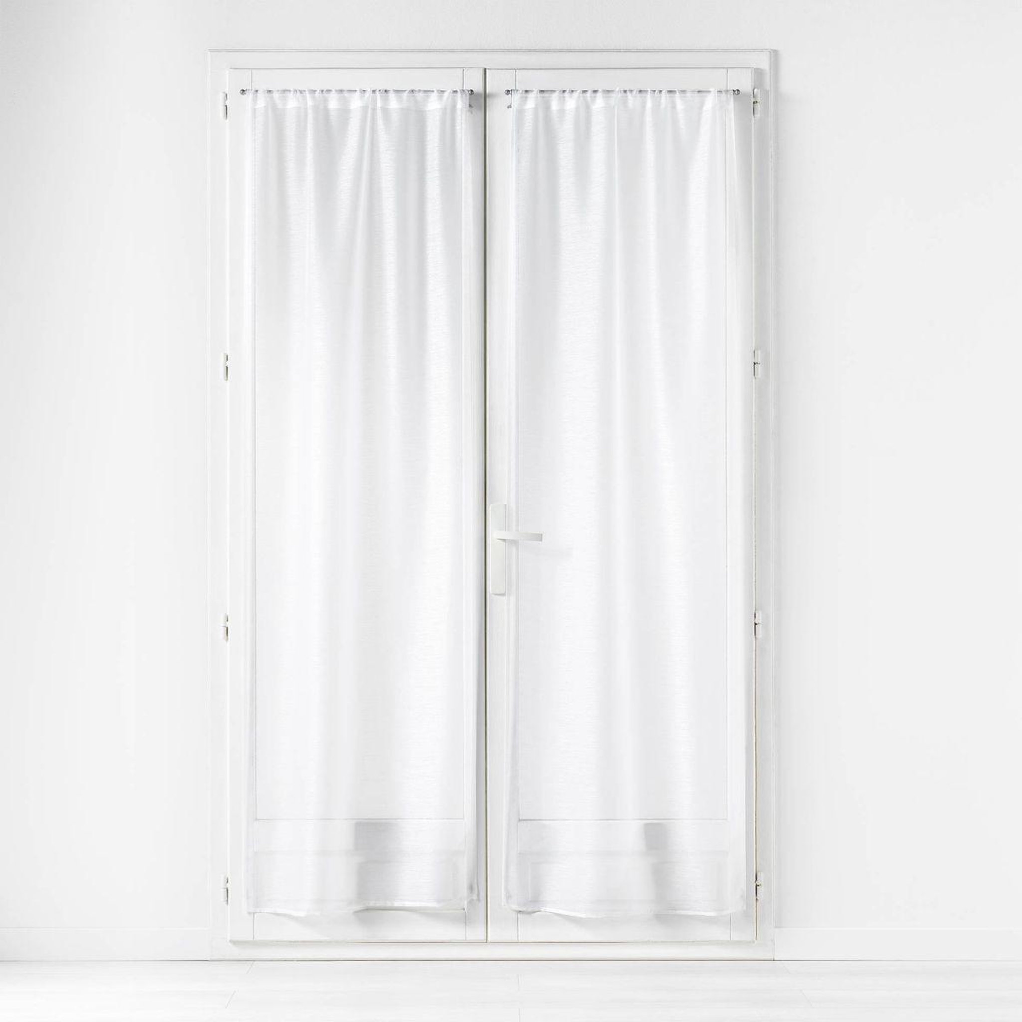 Douceur d'Intérieur Paire de voilages  lisséa  70x200cm blanc