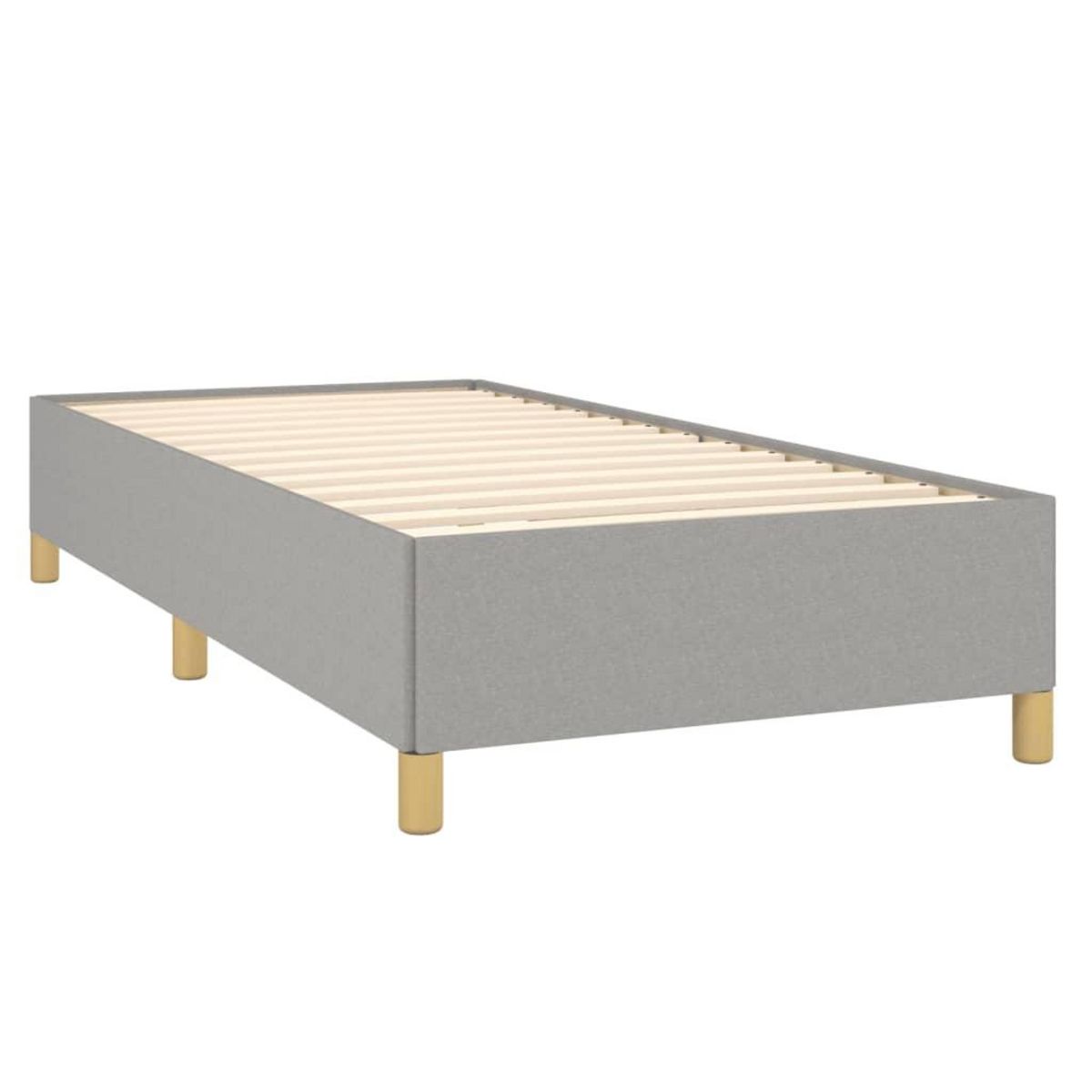 VIDAXL Cadre de lit sans matelas gris clair 80x200 cm tissu