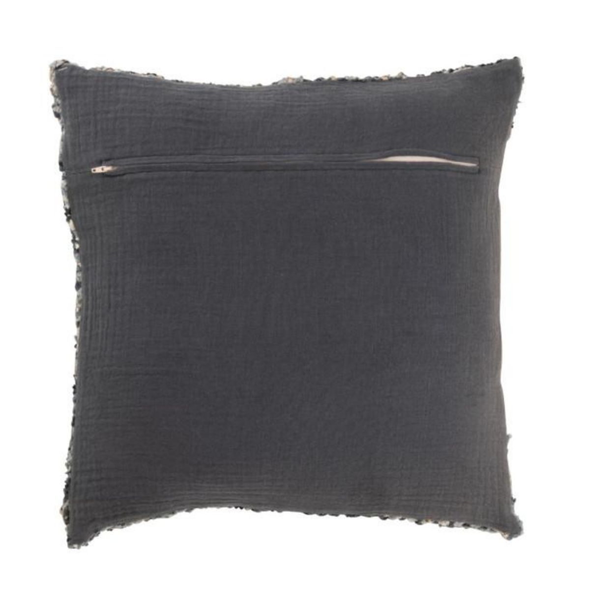 Paris Prix Coussin en Tweed  Cosy  45x45cm Bleu & Blanc