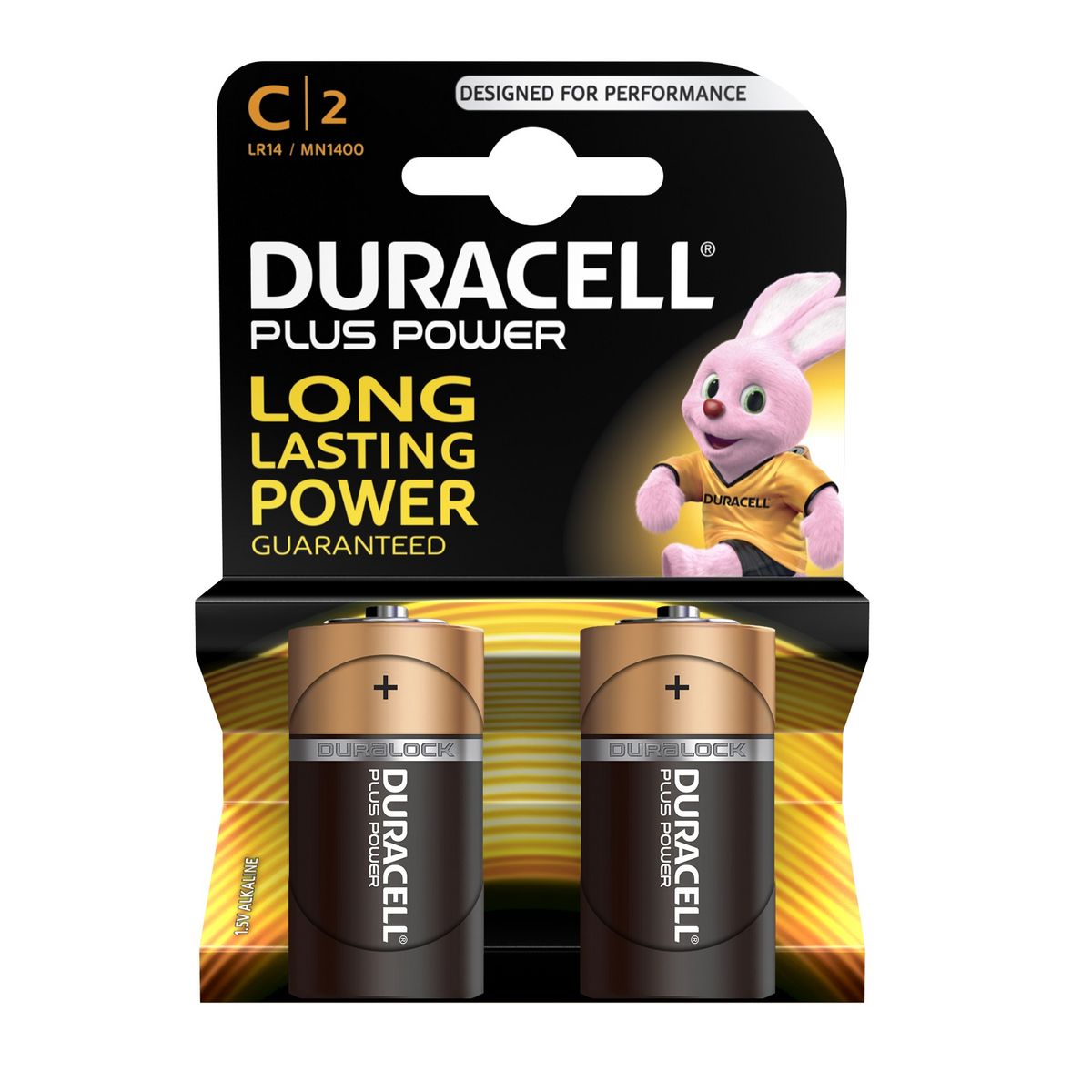 DURACELL Lot de 2 Piles Alcalines type LR14 (C) - 1.5V