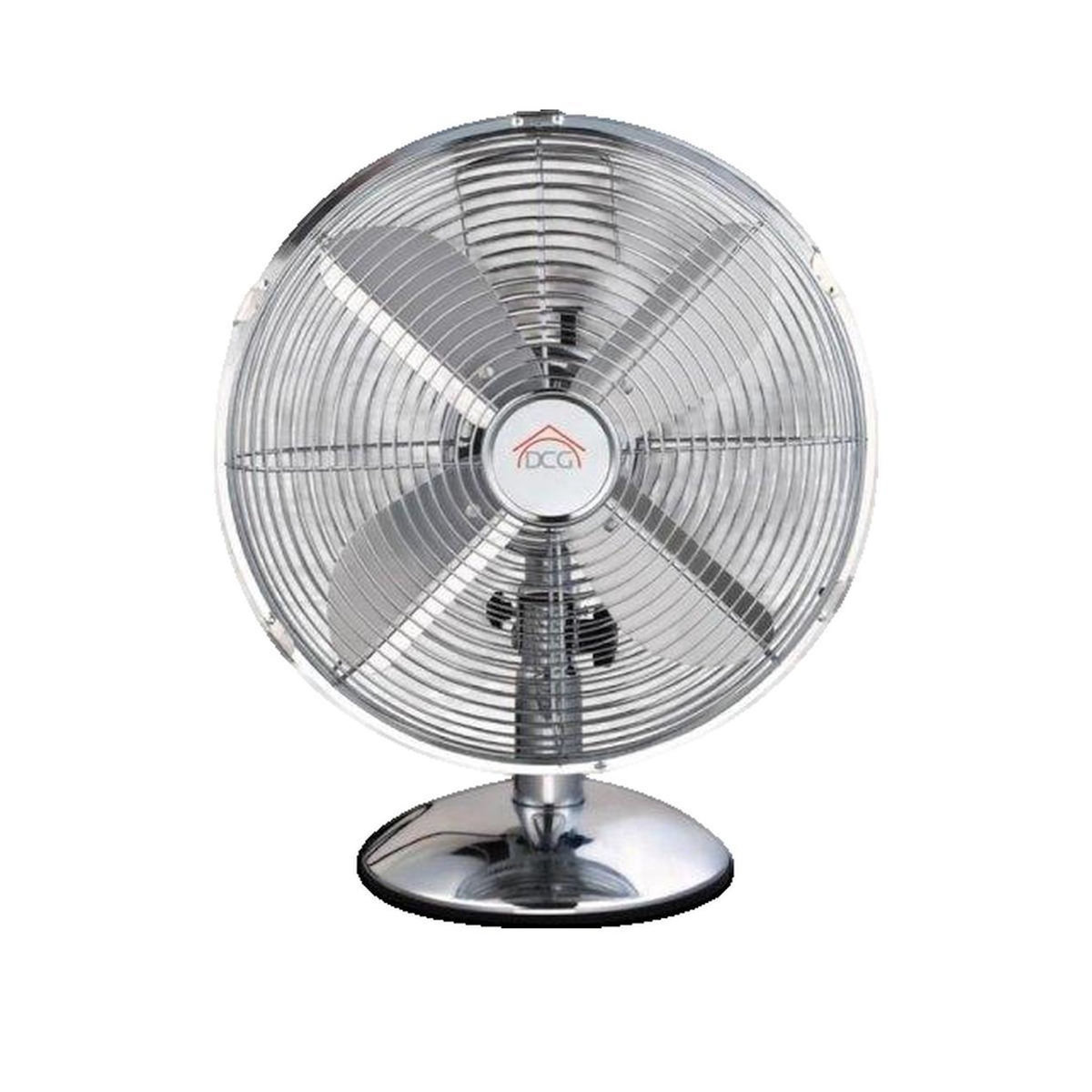 DC Direct Ventilateur de table DCG Eltronic VE1612 SS chromé