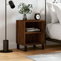 Voir la diapositive 1 : VIDAXL Table de chevet chene marron 40x30x50 cm bois d'ingenierie