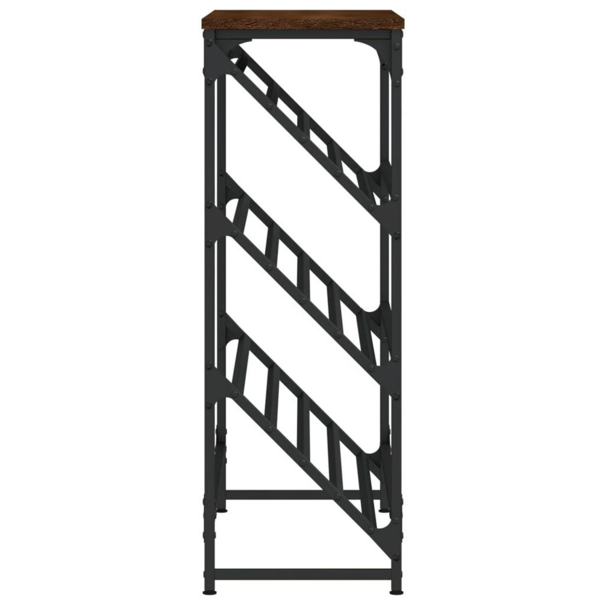 VIDAXL Etagere a chaussures chene marron 90x30x85 cm bois d'ingenierie