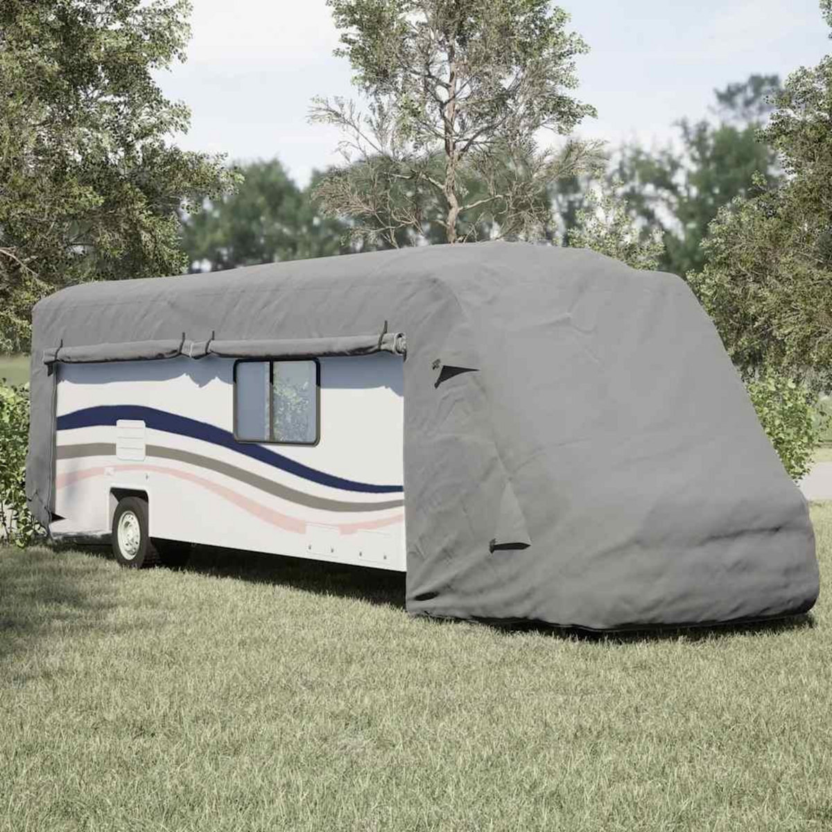 VIDAXL Housse de camping-car gris 970x235x275 cm tissu non tisse