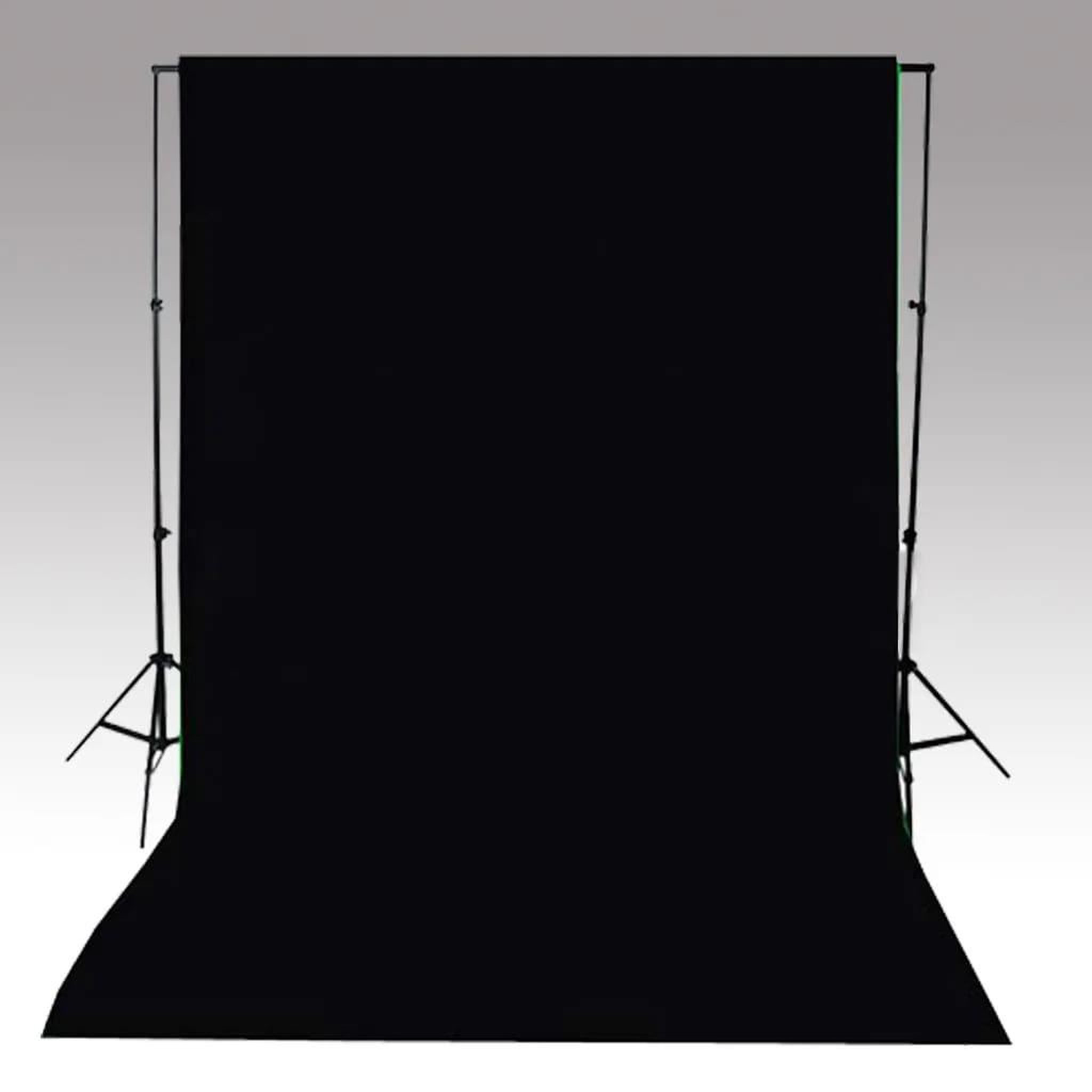 Voir la diapositive 4 : VIDAXL Toile de fond Coton Noir 500 x 300 cm
