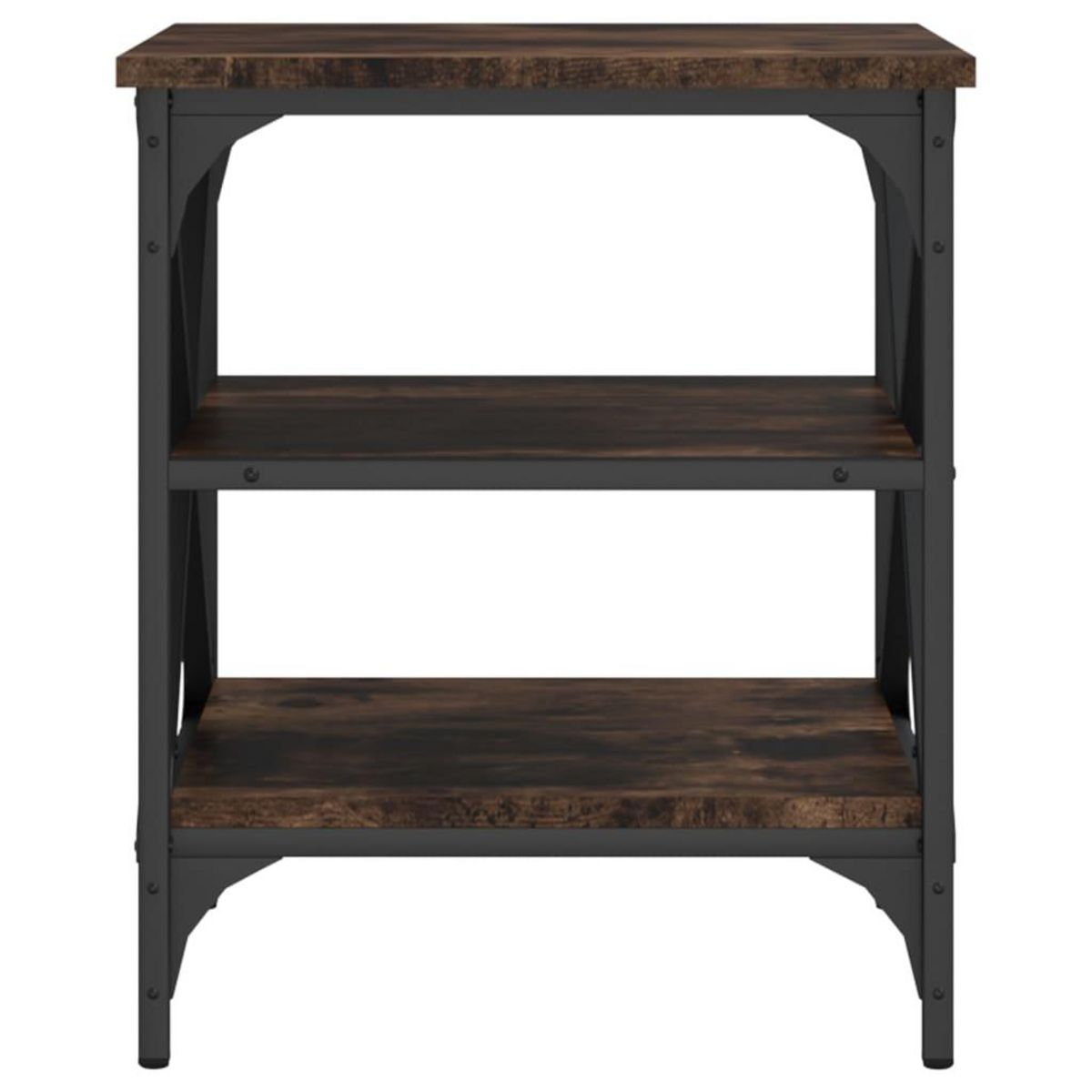 VIDAXL Table d'appoint Chene fume 40x42x50 cm Bois d'ingenierie