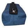 Voir la diapositive 3 : AUCHAN Trousse scolaire rectangulaire bicolore polyester twill et PVC bleu