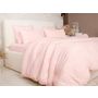 Voir la diapositive 2 : Les Ateliers du Linge Parure De Couette 3 Pcs 260x240 100% Gaze De Coton Lavé Rose Lotus