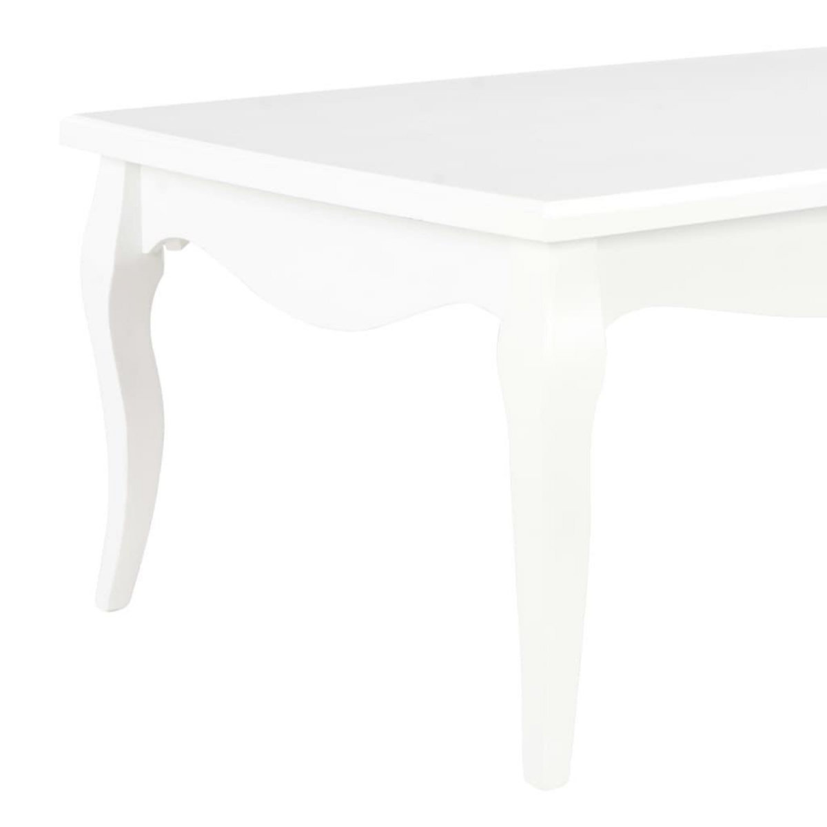 VIDAXL Table basse Blanc 110x60x40 cm Bois de pin massif