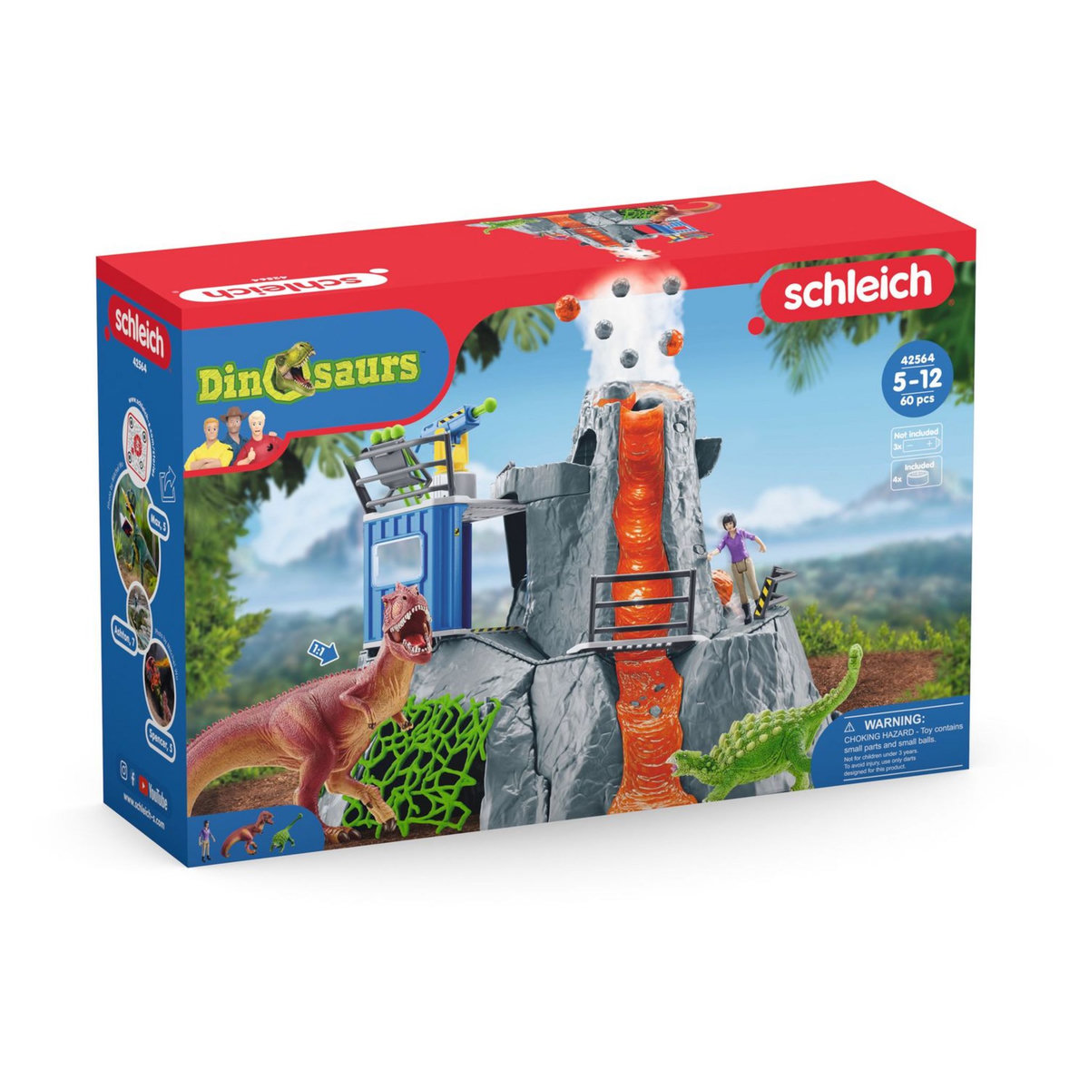 Schleich Expédition au Grand Volcan Dinosaurs