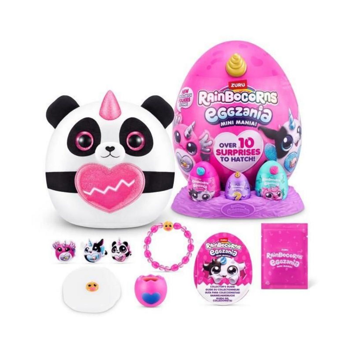ZURU Peluches surprises - ZURU - Eggzania Mini Surprise S1 - 10 surprises - 6 modeles - Moelleuse