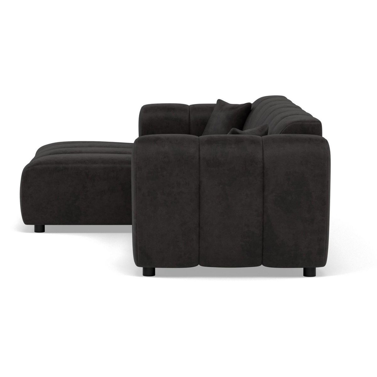 LISA DESIGN Curtis - canapé d'angle gauche 4 places en simili